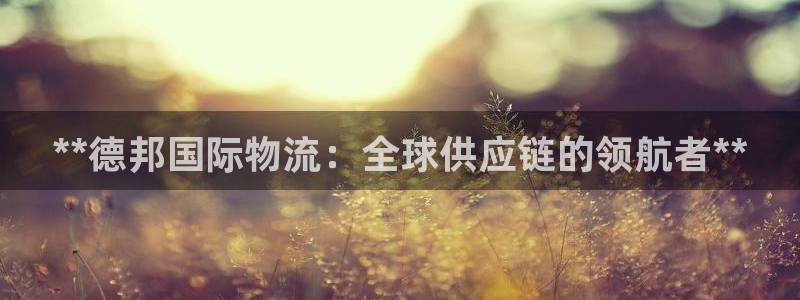 加拿大28圈注册链接：**德邦国际物