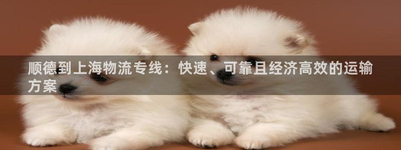 28圈注册流程：顺德到上海物流专线：
