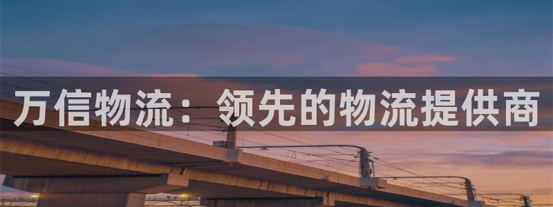 28圈注册官网:万信物流:领先的物流