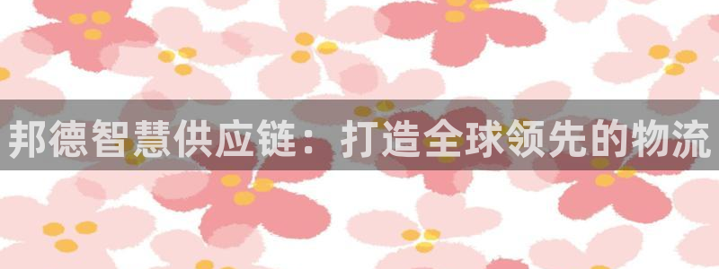 28圈二维码：邦德智慧供应链：打造全